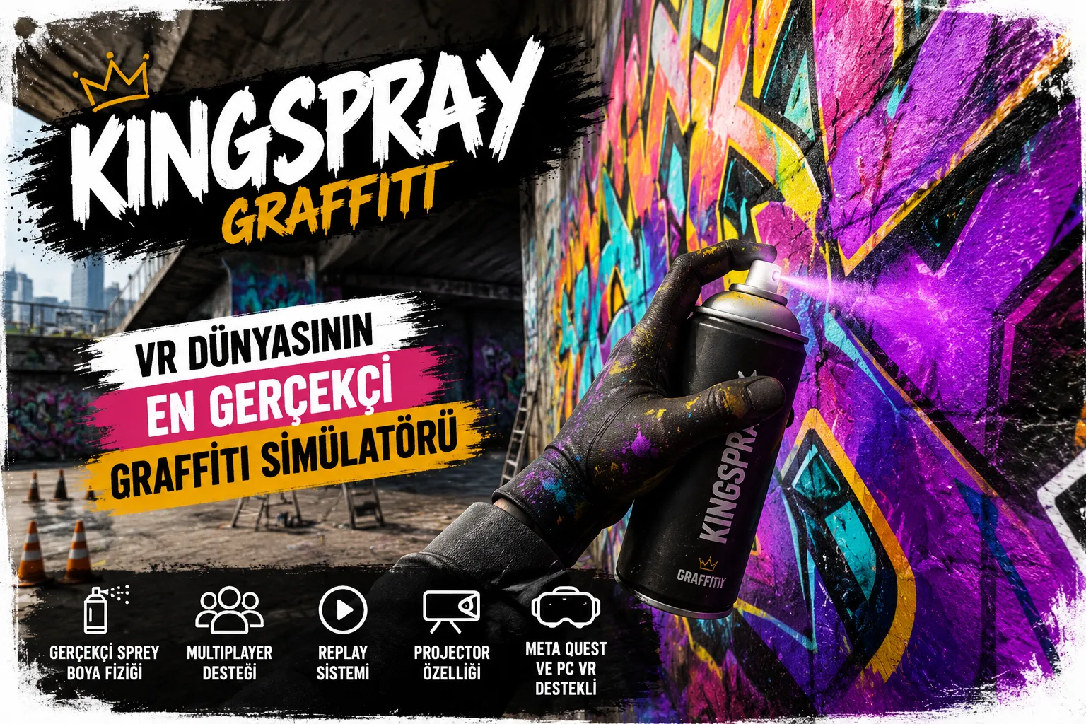 Kingspray Graffiti İncelemesi VR Dünyasının En Gerçekçi Graffiti Simülatörü